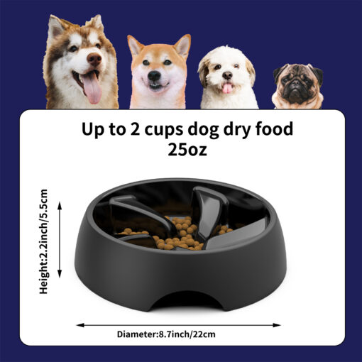 large slow feeder dog bowls